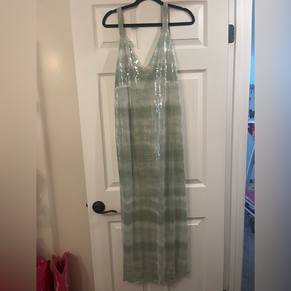 Zara Sequin Green dress